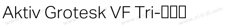 Aktiv Grotesk VF Tri字体转换